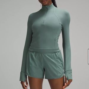 Lululemon Light 3/4 zip cropped Jacket